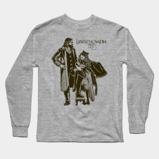 Laszlo And Nadja-Retro Long Sleeve T-Shirt